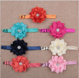Chiffon Flower Headband with Diamond Center BH15005