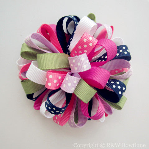 Easter Dressy Loopy Hair Bow