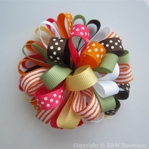 Fall for Autumn Loopy Hair Bow