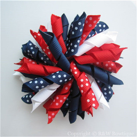 Fourth of July Korker Hair Bow