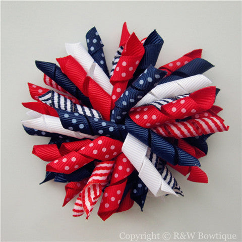 Fourth of July Korker Hair Bow