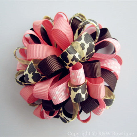 Holiday Party Loopy Hair Bow