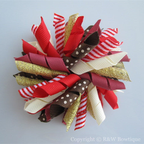 Holiday Pictures Korker Hair Bow