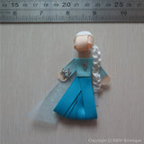 Frozen Elsa #A Sculptured Hair Clip