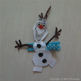 Frozen Olaf #B Sculptured Hair Clip