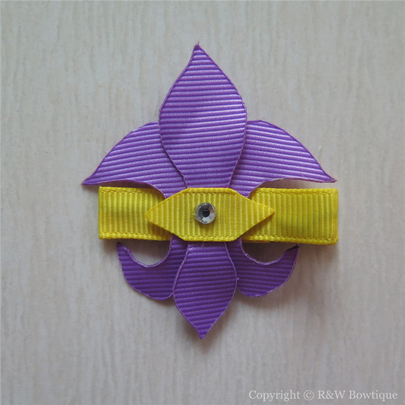 Fluer De Lis Sculptured Hair Clip