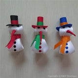 Snowman #D Sculptured Hair Clip