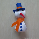Snowman #D Sculptured Hair Clip