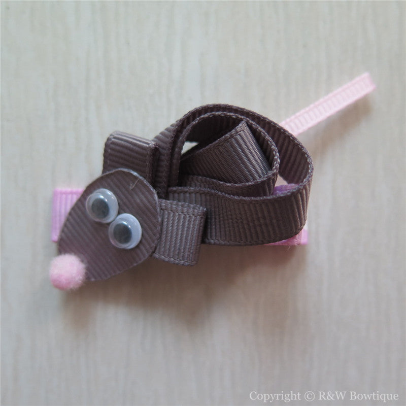 Mice Sculptured Hair Clip