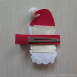 Santa Claus #B Sculptured Hair Clip