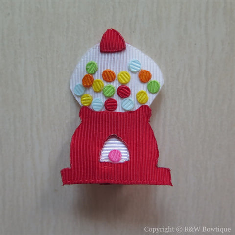 Gumball Machine Sculptured Hair Clip