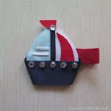 Sailboat #C Sculptured Hair Clip