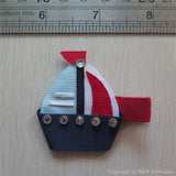 Sailboat #C Sculptured Hair Clip