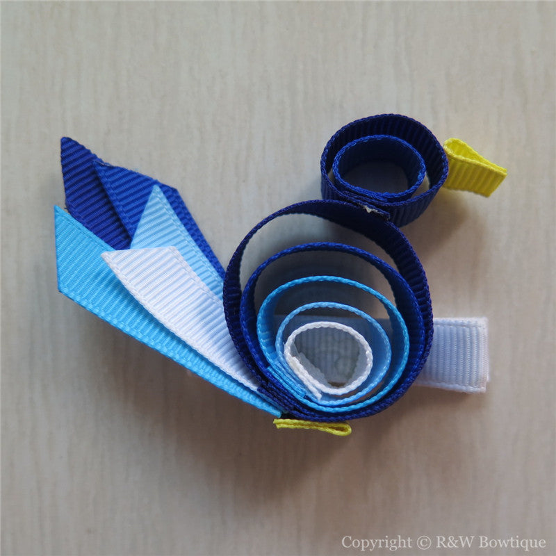 Peacock #A Sculptured Hair Clip