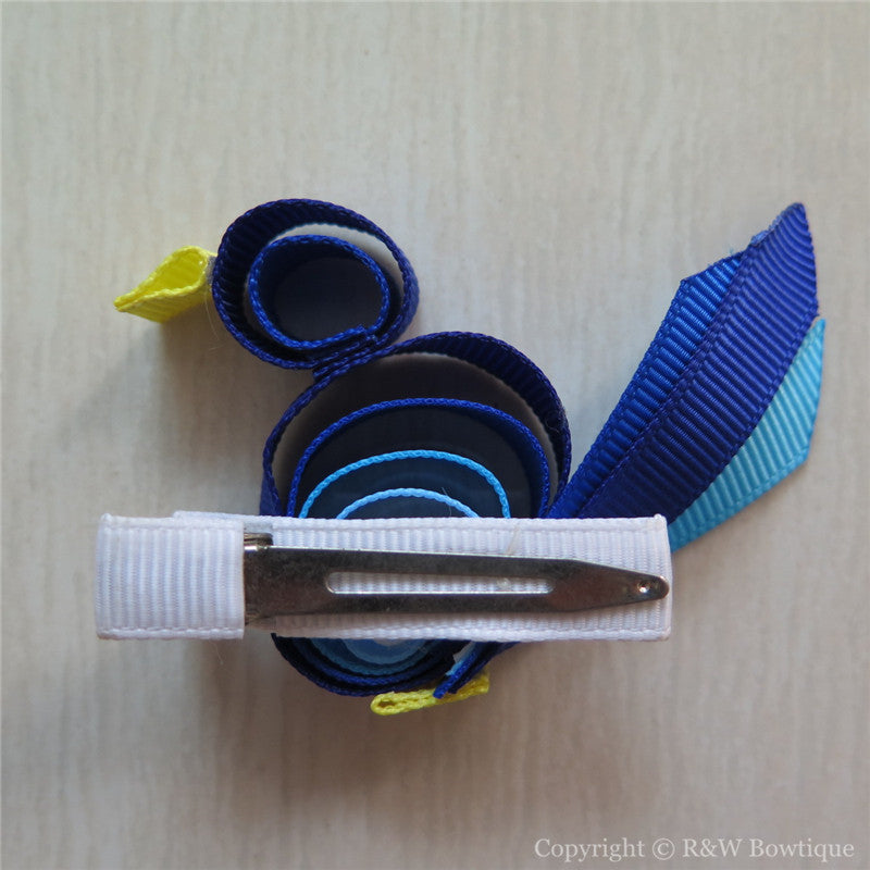 Peacock #A Sculptured Hair Clip