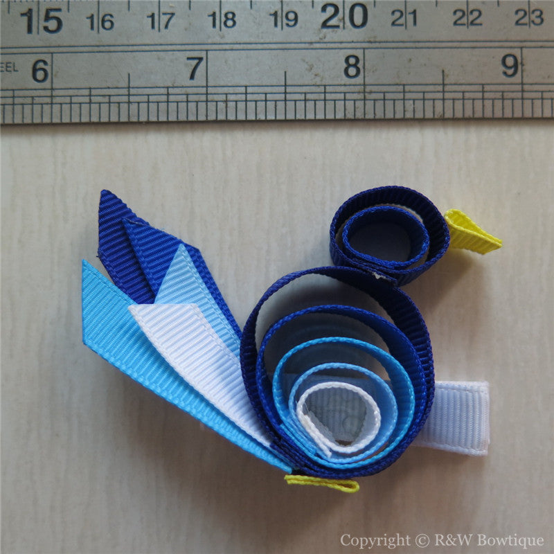 Peacock #A Sculptured Hair Clip