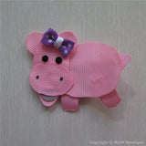 Hippo Sculptured Hair Clip