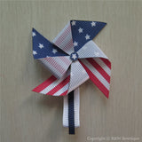 USA Pinwheel Sculptured Hair Clip