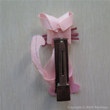 Pink Cat Sculptured Hair Clip