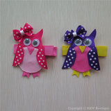 Owl #G Sculptured Hair Clip