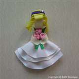 Bride Maid Sculptured Hair Clip