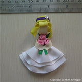 Bride Maid Sculptured Hair Clip