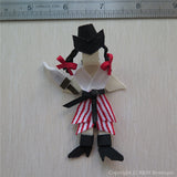 Pirate Girl Sculptured Hair Clip