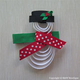 Snowman #A Sculptured Hair Clip