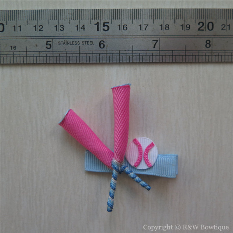 Baseball Sculptured Hair Clip