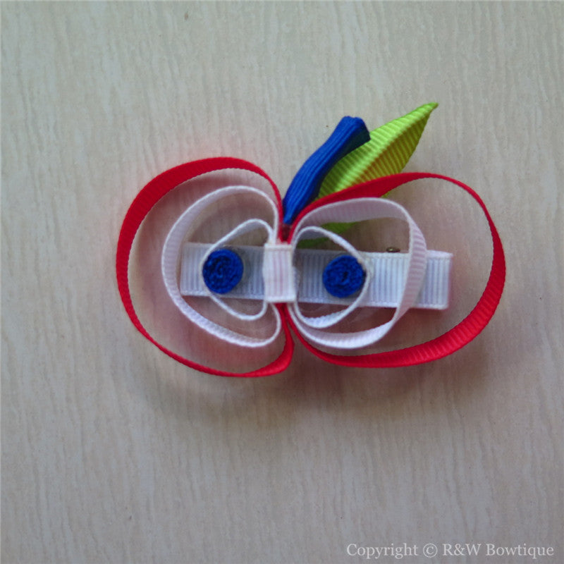 Apple Sculptured Hair Clip