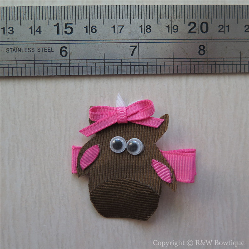 Mrs Cow Sculptured Hair Clip