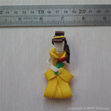 Princess Belle #B Sculptured Hair Clip