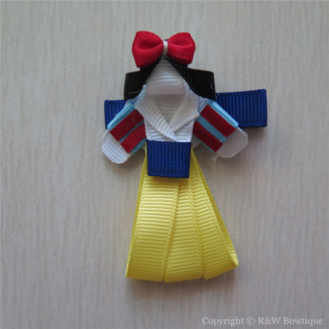 Princess Snow White #C Sculptured Hair Clip