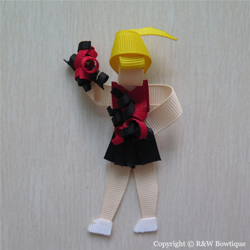 Cheerleader #B Sculptured Hair Clip