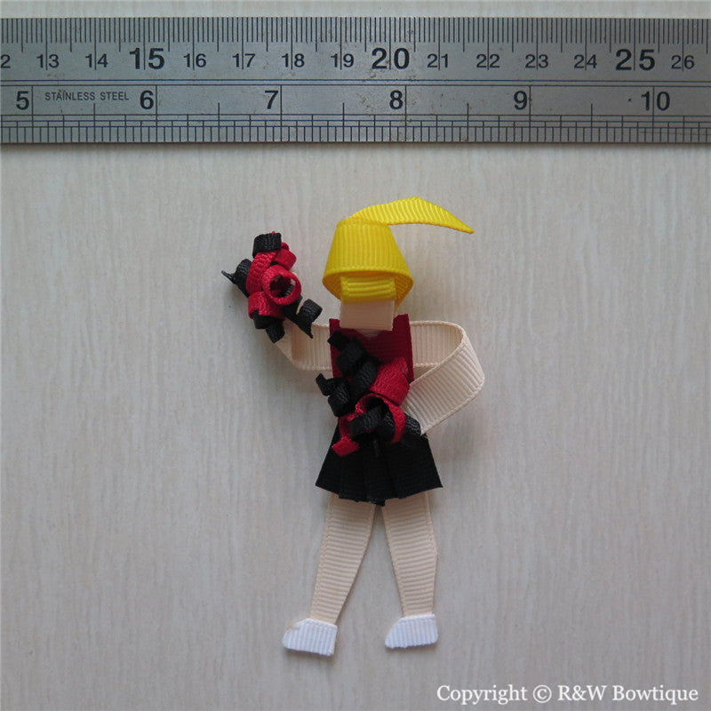 Cheerleader #B Sculptured Hair Clip