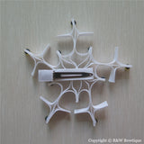 Snowflake Sculptured Hair Clip