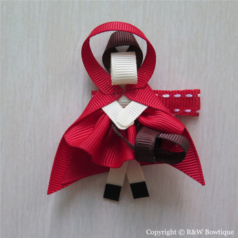 Little Red Riding Hood Sculptured Hair Clip