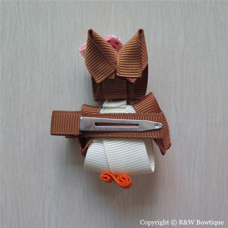 Owl #B Sculptured Hair Clip