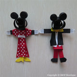 Mickey & Minnie Sculptured Hair Clip