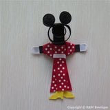 Mickey & Minnie Sculptured Hair Clip