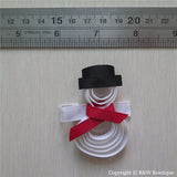 Snowman #A Sculptured Hair Clip