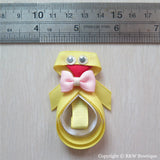 Easter Chick #A Sculptured Hair Clip