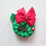Christmas Wreath Sculptured Hair Clip