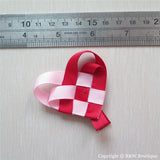 Valentine Heart #A Sculptured Hair Clip