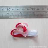 Valentine Heart #B Sculptured Hair Clip