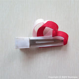 Valentine Heart #B Sculptured Hair Clip