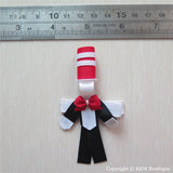 Cat in the Hat #A Sculptured Hair Clip