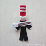 Cat in the Hat #A Sculptured Hair Clip