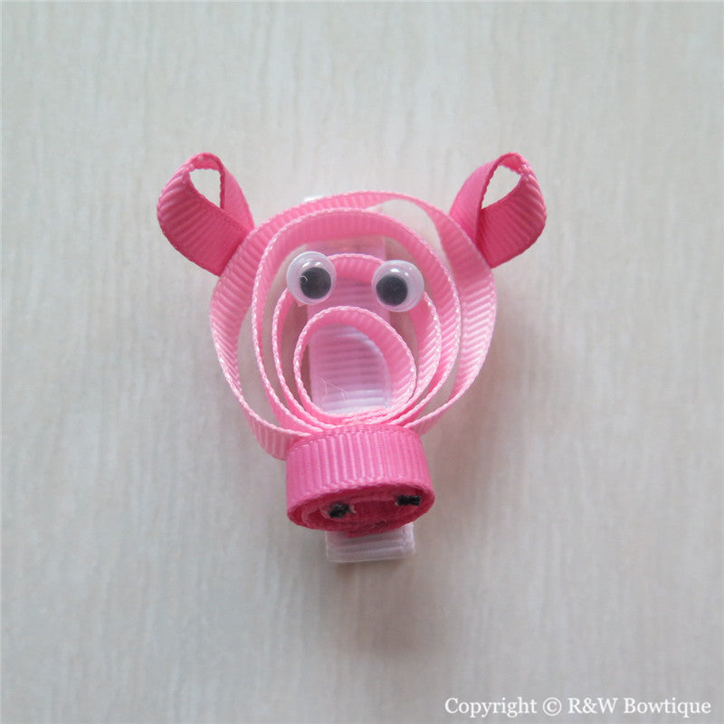 Pig Sculptured Hair Clip