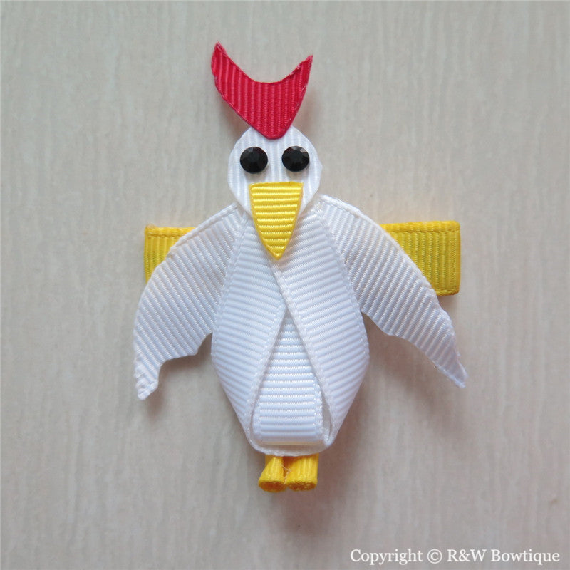 Rooster Sculptured Hair Clip